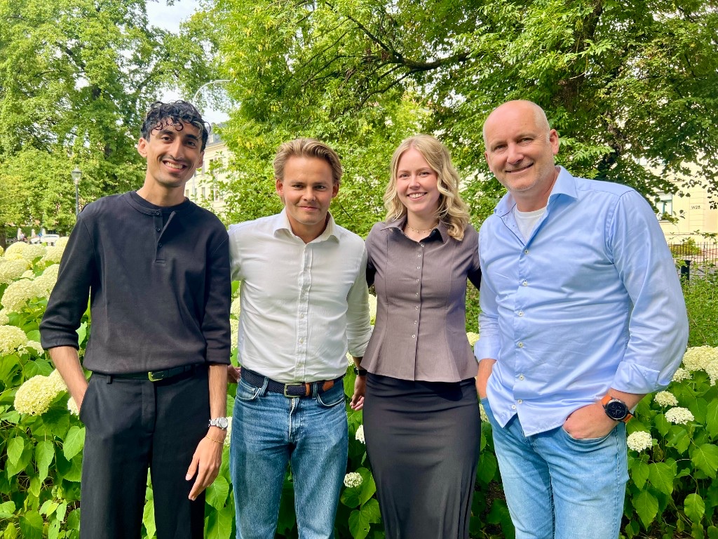 Hasan Elahi, Georg Baumann, Elise Skilbred Langerød og CEO Morten Krogh-Moe